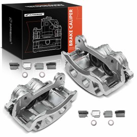 A-Premium Disc Brake Caliper Assembly with Bracket Compatible with Select Ford Models - For Mustang 2011 2012 2013 2014 - Front Driver and Passenger Side, 2-PC Set