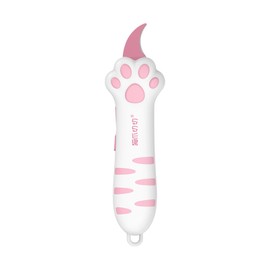 MEOWKIT Cat Paw Box Cutter Retractable with Cat Paw Handle, Multifunctional Knife Set (Pink)