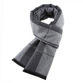 Ueither Men's Soft Warm Autumn and Winter Scarf Comfortable Elegant Tartan Scarves, Colour: 42