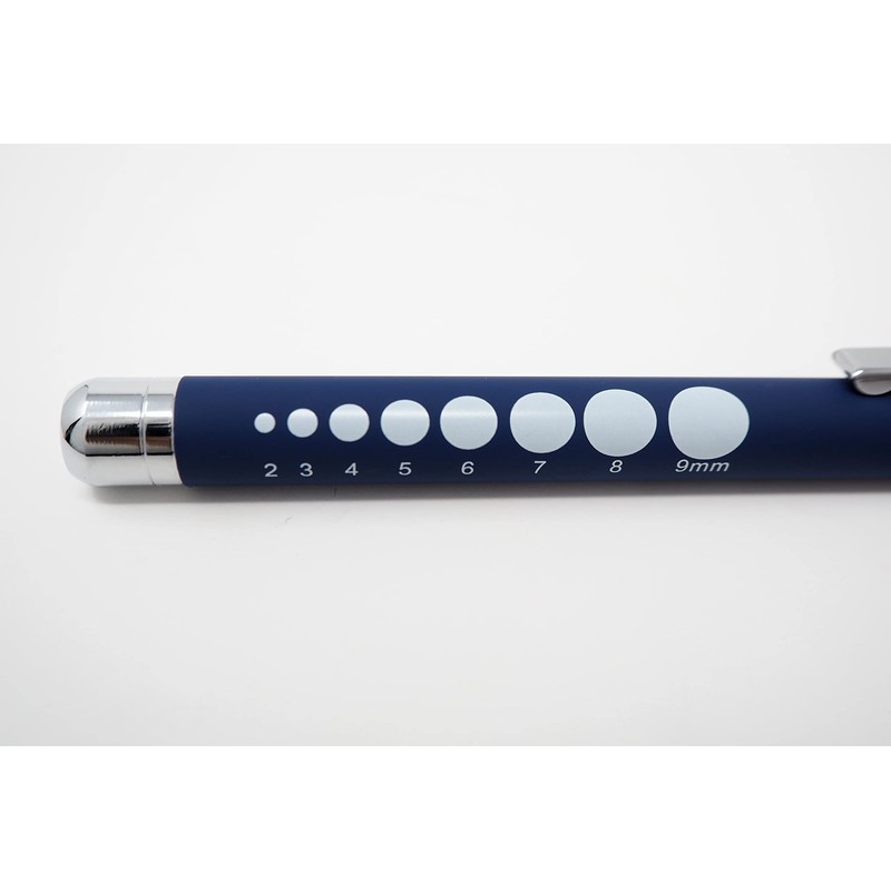 Umed Boeki SM-311BD Lightweight White LED Penlight Rubberized Retractable Switch