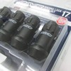 RAYS 17HEX Racing Lock Set M12 x 1.5 BK (Black)