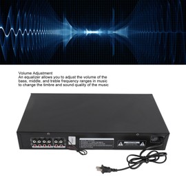 20-Band Audio Equalizer, Adjustable 20 Bands EQ Car Stereo Amplifier Graphic Equalizer with Built in Bluetooth, Stereo USB Intput, Output