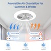 BAYSQUIRREL Low Profile Ceiling Fan with Light and Remote/APP Control,Bluetooth