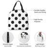Polka Dot Black White Lunch Bag for Women & Men,