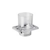 Croydex QM731841 Sutton Wall Mounted Tumbler & Holder with Zinc