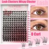 Lash Clusters 154 PCS 10-16mm Fluffy Eyelash Clusters D Curl