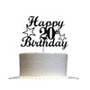 Decoración para tartas de cumpleaños para 20 cumpleaños, ideal para