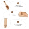 SHOWERORO 4pcs Wooden Condiment Spoon for Maldon Salt Rock Salt