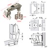 LIKERAINY 165-175 Degree Inset Hinges 35mm with Damper Soft Closing