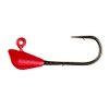 Leland's Lures Trout Magnet Jig Heads, 1/4 oz, with Extra Long Size 8 Hooks and Extra Strong Wire, 25-Pack, Red