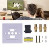 VGA+High Definition Multimedia Interface 3RCA Wall Plate Panel Socket for