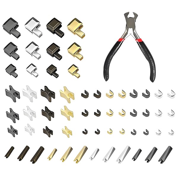 61Pcs Zippers Repair Kit, Zipper Pull Replacement Zipper Repair Kit,