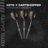 KOTO - Black Crown 90% Darts 22 Gram, Black &