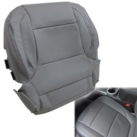 NLQR Front Bottom Replacement Seat Cover Microfiber Leather #H3C H2V or H2S Dark Ash Gray Compatible with Chevy Silverado Tahoe Suburban Sierra 2014 2015 2016 2017 2018 2019