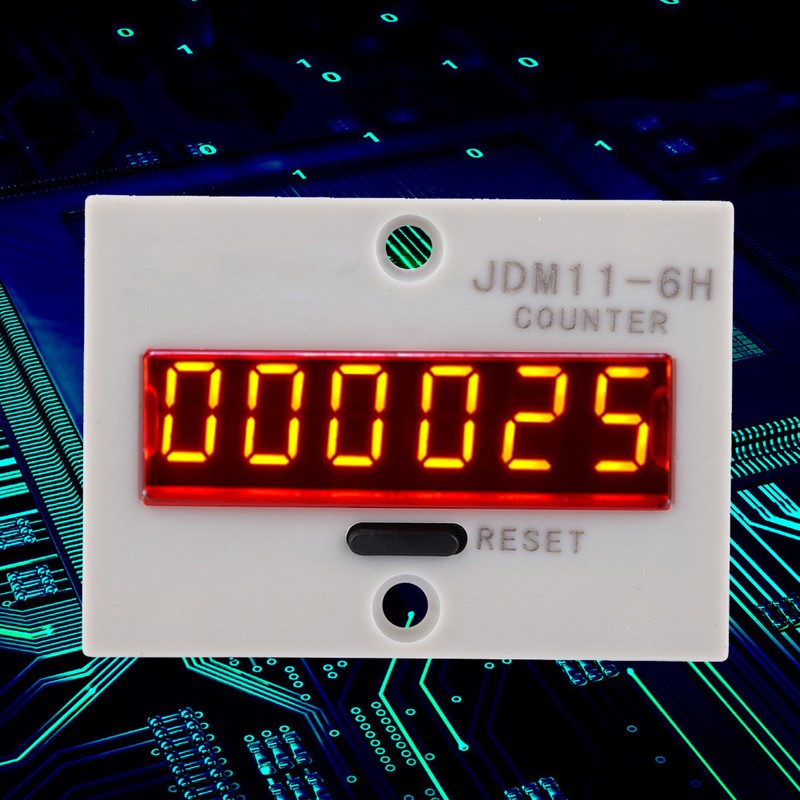 JDM11-6H No Voltage Counter 6 Digits Electronic LED Digital Display