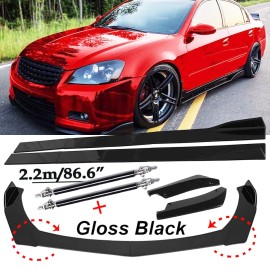 Unbranded Front Bumper Lip Spoiler Splitter Car Body Rear For Nissan Altima SE-R Glossy