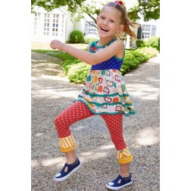 Matilda Jane Hall Pass Scrappy Leggings Size 10 New In Bag Pants Capri