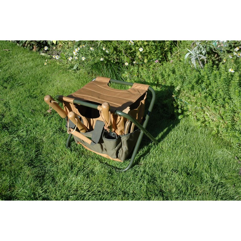 Esschert Design Canvas Tool Bag and Stool Carry-all