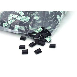 Strip Light Mounting Clips Self-Adhesive Strip Brackets Holder,100-Pack 8mm Strip Light Fixing Clamp (for 8mm(5/16") Wide Strip Light)