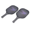 2PCS Pickleball Paddles Set Fiberglass Lightweight Pickle Ball Rackets with