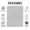 GC GAVENO CAVAILIA Percale Fitted Sheet | Ultra Soft Plain