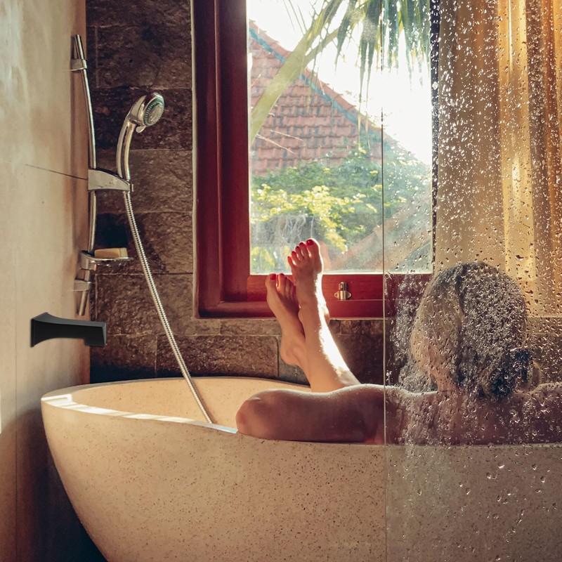 sourcing map Slip on Tub Spout Without Diverter, Bath Slip-On