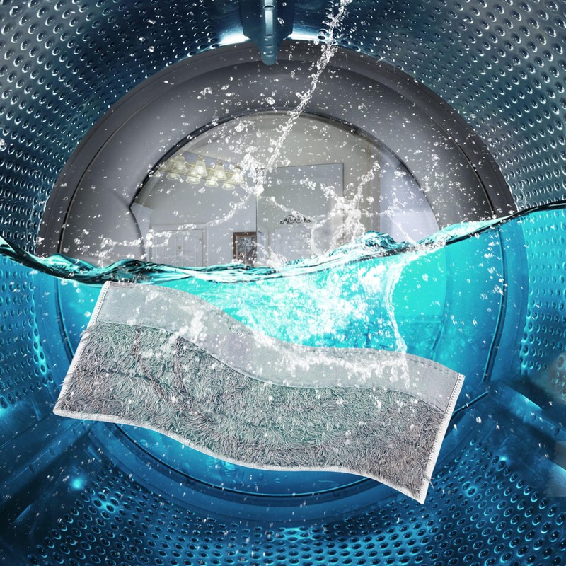 BuleVina 6 Pack Washable Dry Mopping Pads Replacement Compatible for