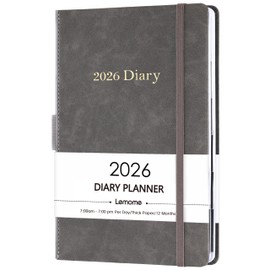 2026 Diary - 2026 Daily Planner from January - December 2026, Appointment Book 5.75" x 8-5", Daily Hourly Planner with Tabs, Inner Pocket, Pen Loop, Bookmarks