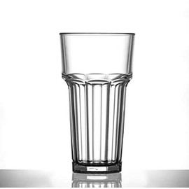 Virtually Unbreakable Heavy Duty Polycarbonate 12oz Plastic Remedy Hi Ball Glass (Pack of 6)