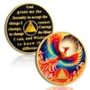 Phoenix of Light 16 Year Sobriety Coin, Rebirth in Fire