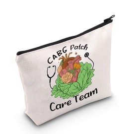 JNIAP CVICU Nurse Gift CABG Patch Crew Cosmetic Bag Heart Surgery Gifts (CABG Patch Care Bag)