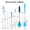 Set De 8 Cepillos De Limpieza Botellas Termos Bote Biberones