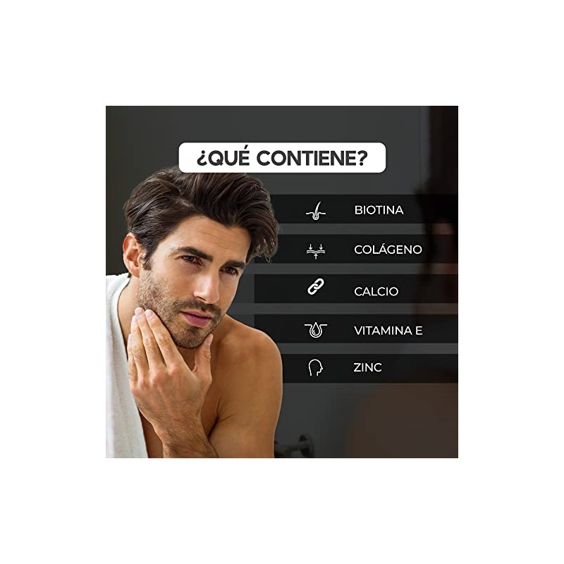 LIFEED5 Vitaminas para el Cabello Hombre | 60 cápsulas |