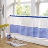 Alan Symonds Gingham Slot Top Voile Cafe Curtain Panel (59"