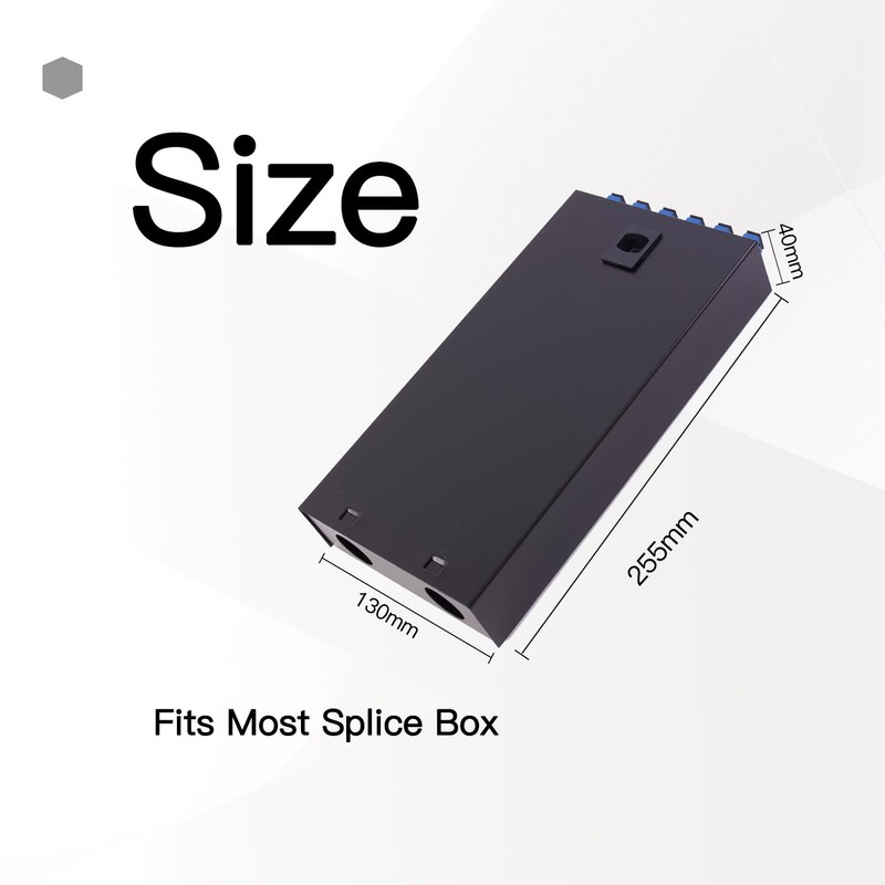 SC SM 6Port Box +Cables Wall Mount Fiber Enclosure with