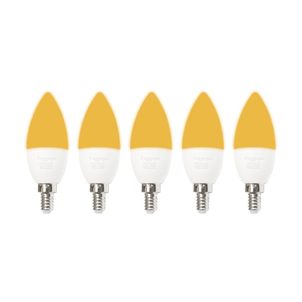 Sleep Light Bulb, Candleabra Size E12, 5 Pack, Blue Light