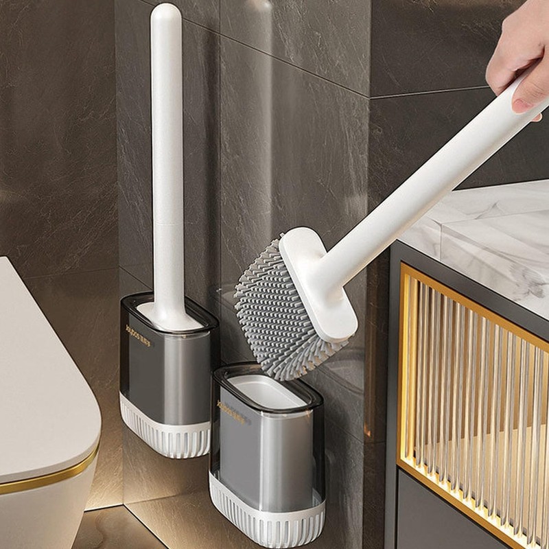 JOYBOS Toilet Brush with H.38cm Base, Nylon (bristles), Plastic (handle),