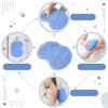Shower Foot Scrubber Mat, Blue TPR, 11.81 x 8.66 Inches,