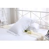 Ruffles Pillow Cases Shams Covers White Queen Size 2 Pack