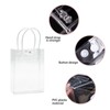10 Pieces Clear Bags and 10 Greeting Cards, Reusable Tote