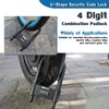 4 Digit Combination Padlock, Heavy Duty Anti Theft U-Shape Security