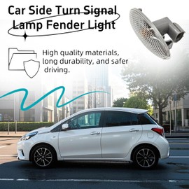 Youqsm Car Side Turn Signal Lamp Fender Light Compatible with Toyota Yaris 2006-2011 for Toyota RAV4 2006-2009 for Toyota Auris 2007-2010 for Toyota Corolla 2007-2010 Replace 81730-02090 (2)