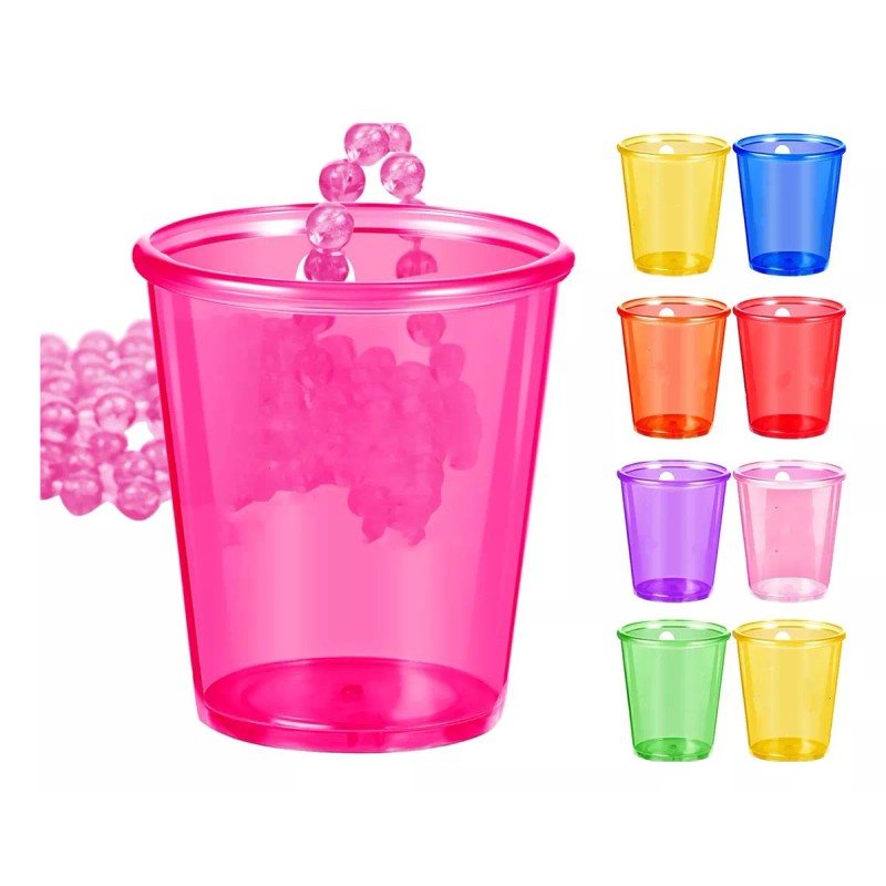 Lecute 6 Collares Vaso Neon Tequilero Shot Batucada Mardi Gras