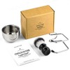 Anbbas Synthetic Badger Shaving Brush,3in1 Kit with Stainless Steel Shaving
