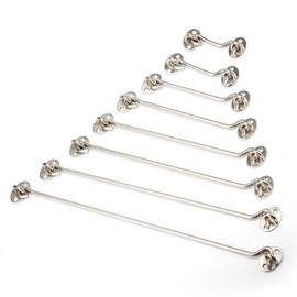 Multi-Purpose Stainless Steel Door Latch Lock Device Double Lock 4 Inch 4 Inch (015401) 4ea