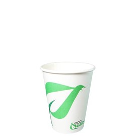 10 oz Compostable Paper Cups - Biodegradable Disposable White Paper Coffee Cups PLA Lined - Eco-friendly Hot and Cold Drinking Cups for Travel, Picnic, Party and Events (250)