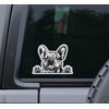 French Bulldog Frenchie Dog Peeking Vinyl Sticker - for Water