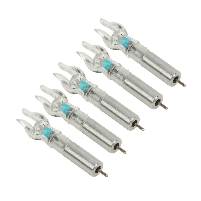 5PCS LED Lighted Nocks Plastic Shell Easy Installation for 6.2mm