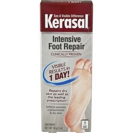 Kerasal One Step Exfoliating Moisturizer Foot Therapy Ointment Fast Results 1 oz 883879018846