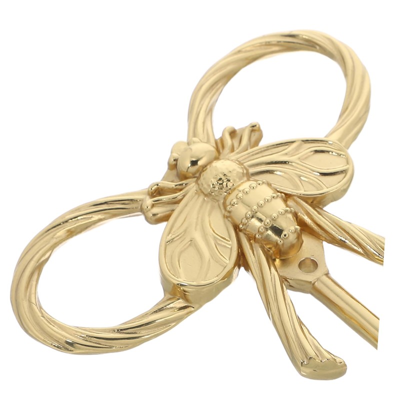 CHILDWEET Bee Wall Hooks Creative Gold Brass Coat Hangers Multi